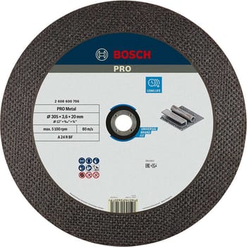Bosch PRO A24R BF Flat Metal Cutting Disc 300mm for Petrol Cut Saws