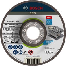 Bosch PRO Depressed Centre 3 in 1 Cutting Grinding Finishing Disc