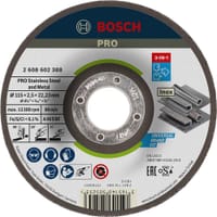 Bosch PRO Depressed Centre 3 in 1 Cutting Grinding Finishing Disc Bosch PRO Depressed Centre 3 in 1 Cutting Grinding Finishing Disc