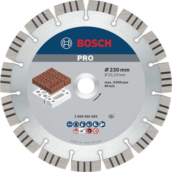 Bosch PRO Diamond Cutting Disc for Abrasive Materials