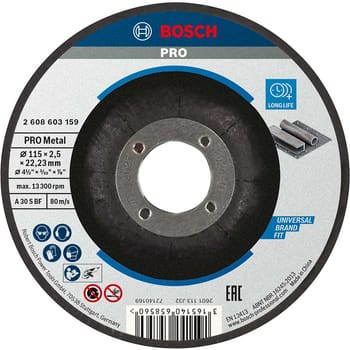 Bosch PRO Depressed Centre Metal Cutting Disc