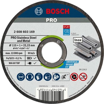 Bosch PRO Rapido Stainless Inox Flat Angle Grinder Fast Cutting Disc
