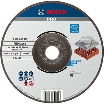Bosch PRO Depressed Centre Stone Cutting Disc