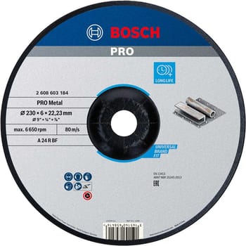 Bosch PRO Depressed Centre Metal Grinding Disc