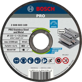 Bosch PRO Rapido Thin Inox Stainless Steel Cutting Disc