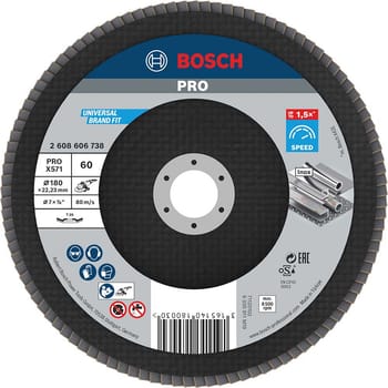 Bosch PRO Zirconium Abrasive Flap Disc