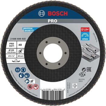 Bosch PRO Zirconium Abrasive Flap Disc