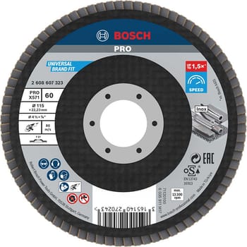 Bosch PRO X571 Best for Metal Straight Flap Disc