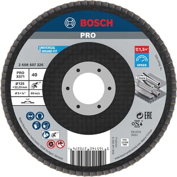 Bosch PRO X571 Best for Metal Straight Flap Disc