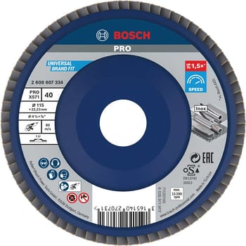 Bosch PRO X571 Best for Metal Straight Flap Disc