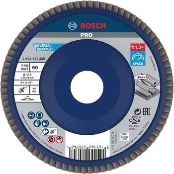 Bosch PRO X571 Best for Metal Straight Flap Disc