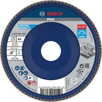 Bosch PRO X571 Best for Metal Straight Flap Disc