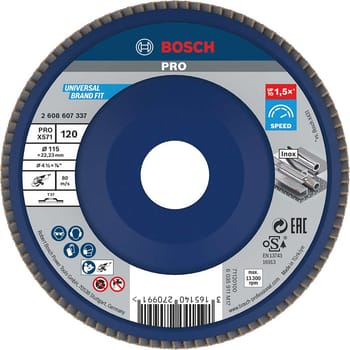 Bosch PRO X571 Best for Metal Straight Flap Disc