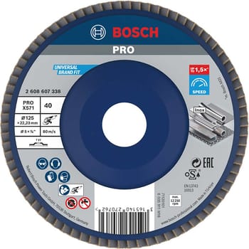 Bosch PRO X571 Best for Metal Straight Flap Disc