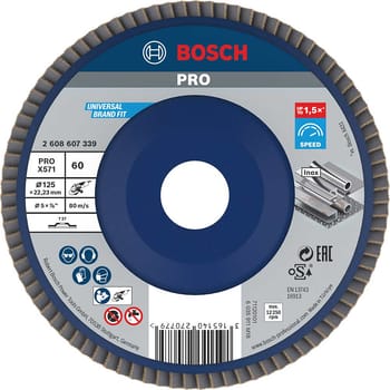 Bosch PRO X571 Best for Metal Straight Flap Disc