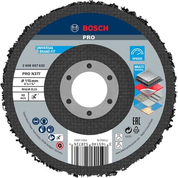 Bosch PRO N377 Surface Cleaning Fleece Strip Disc