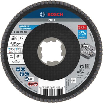 Bosch PRO X Lock Zirconium Abrasive Flap Disc
