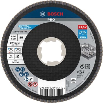 Bosch PRO X Lock Zirconium Abrasive Flap Disc