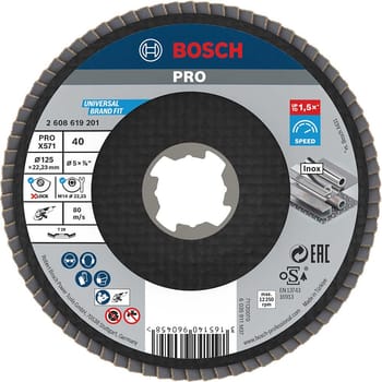 Bosch PRO X Lock Zirconium Abrasive Flap Disc