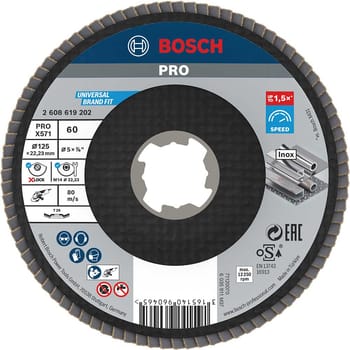 Bosch PRO X Lock Zirconium Abrasive Flap Disc