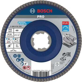 Bosch PRO X Lock Zirconium Abrasive Straight Flap Disc
