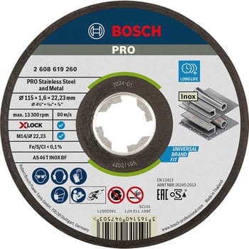 Bosch PRO X Lock Inox Cutting Disc