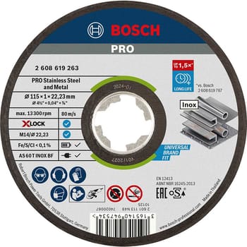 Bosch PRO X Lock Rapido Metal and Inox Cutting Disc