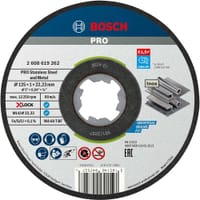 Bosch PRO X Lock Inox Flat Thin Metal Fast Cutting Disc 