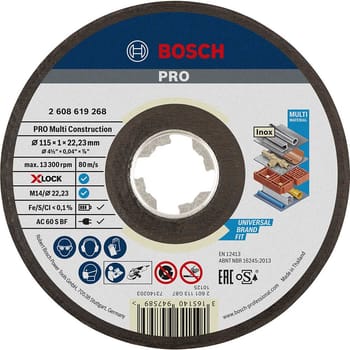 Bosch PRO X Lock MultiConstruction Multi Material Cutting Disc