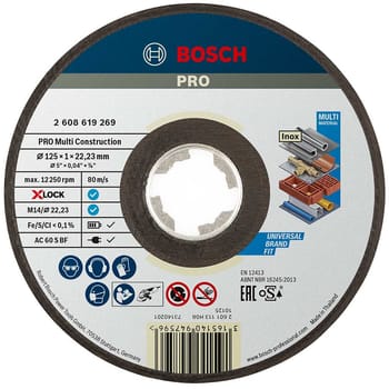 Bosch PRO X Lock MultiConstruction Multi Material Cutting Disc