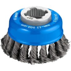 Bosch PRO X Lock Knotted Steel Wire Cup Brush 0.35mm