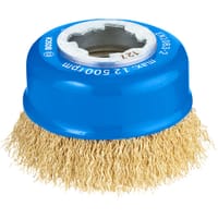 Bosch PRO X Lock Crimped Brass Wire Cup Brush 