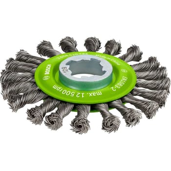 Bosch PRO X Lock Stainless Steel Knotted Wire Wheel