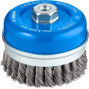 Bosch PRO 0.5mm Knotted Steel Wire Cup Brush