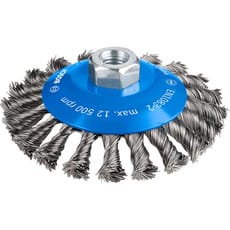 Bosch PRO 0.5mm Knotted Conical Steel Wire Wheel Brush