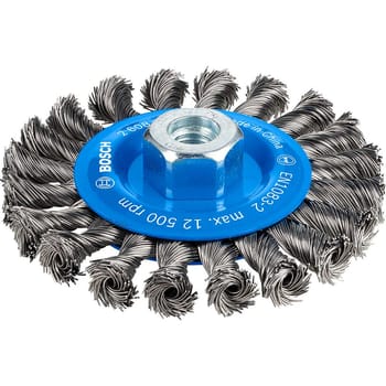 Bosch PRO Knotted Steel Wire Wheel Brush