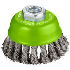 Bosch PRO 0.5mm Knotted Inox Steel Wire Cup Brush