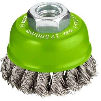 Bosch PRO 0.35mm Inox Knotted Wire Cup Brush