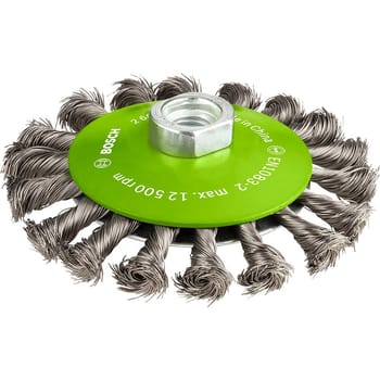Bosch PRO 0.35mm Inox Knotted Wire Wheel Brush