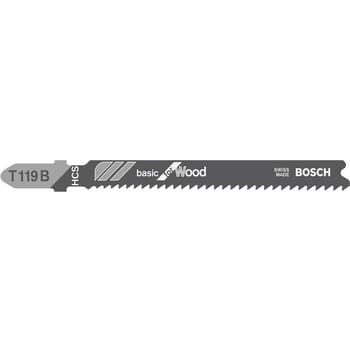 Bosch T119 B Wood Cutting Jigsaw Blades