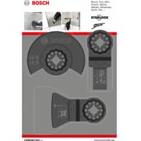 Bosch 3 Piece Starlock Oscillating Multi Tool Tile Cutting Blade Set 