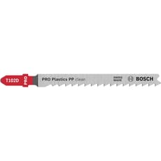 Bosch PRO T102D Plastics PP Clean Cutting Jigsaw Blade