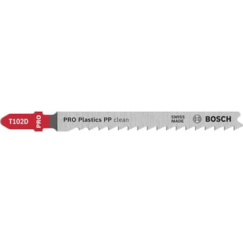 Bosch PRO T102D Plastics PP Clean Cutting Jigsaw Blade