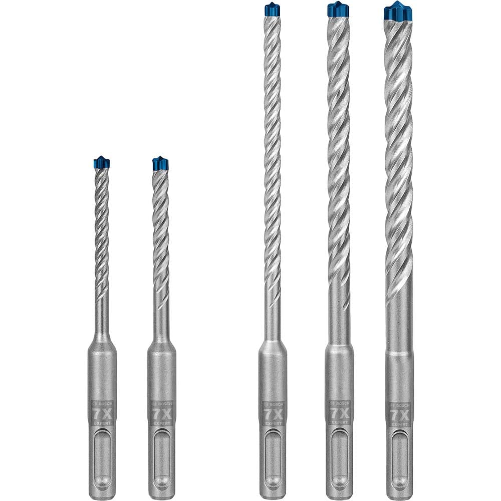 Bosch EXPERT 5 Piece 7X SDS Plus Masonry Drill Bit Set | SDS Plus Drill ...