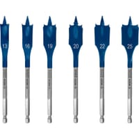 Bosch EXPERT 6 Piece Self Cut Speed Wood Flat Bit Set 