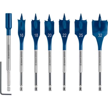 Bosch Expert 7 Piece Self Cut Speed Flat Spade Drill Bit Set