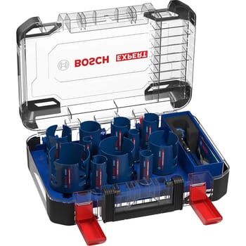 Bosch Expert 15 Piece Power Change Construction Material Hole Saw Set