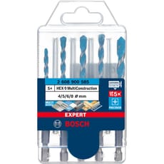 Bosch EXPERT 5 Piece EXPERT HEX-9 Multi Construction Drill Bit Set 