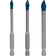 Bosch Expert 3 Piece HEX-9 Hard Ceramic 10x Longer Hard Ceramic Porcelain Tile Drill Bit Set