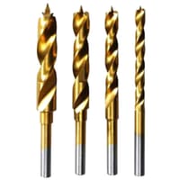 Dremel 4 Piece Titanium Coated Brad Point Wood Drill Bit Set 